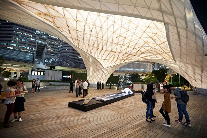 dezeen Bamboo Pavilion Hong Kong