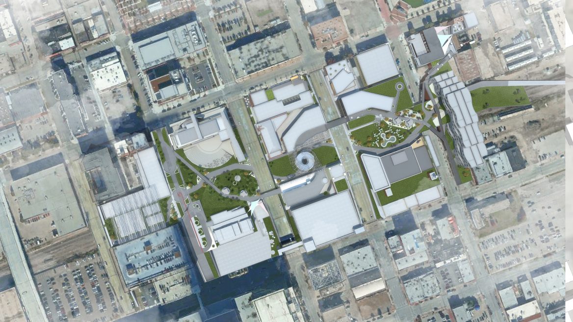 Center of the universe expansion concept Plan