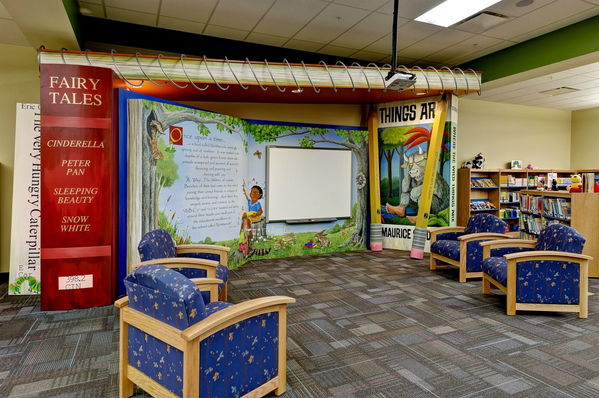 Library at Northwoods Fine Arts Academy