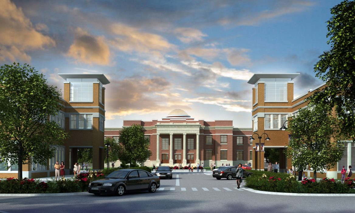 main entry-Village on Main, Rendering