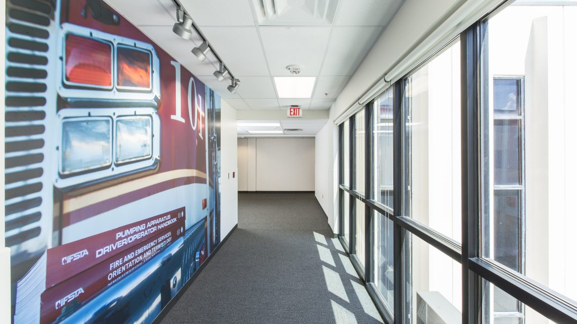 OSU Fire Protection Building, Graphic Hallway